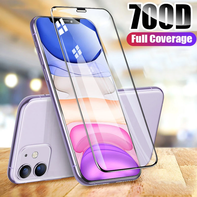 Чехол для iphone 11 покрытие из закаленного стекла защита экрана coque на 6 1 iphon aiphone aphone