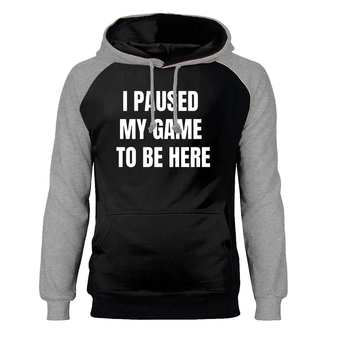 

Мужская толстовка с капюшоном и рукавом реглан I powed My Game To Be Here, крутая Спортивная одежда для улицы, зима-осень 2019