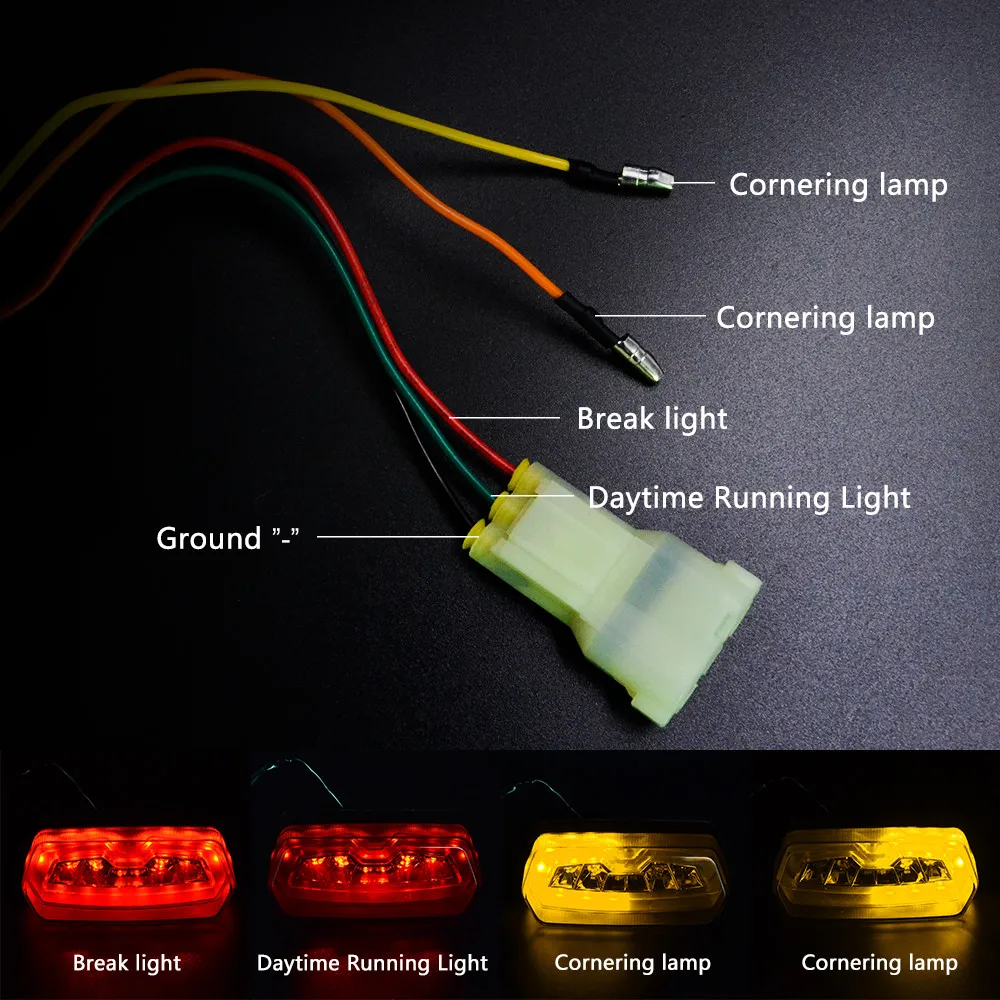 Мотоциклетные квадроциклы Универсальный светодиодный задний фонарь Задний