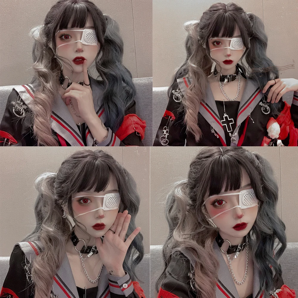 Женский парик AILIADE серый коричневый черный смешанный с длинными волнистыми