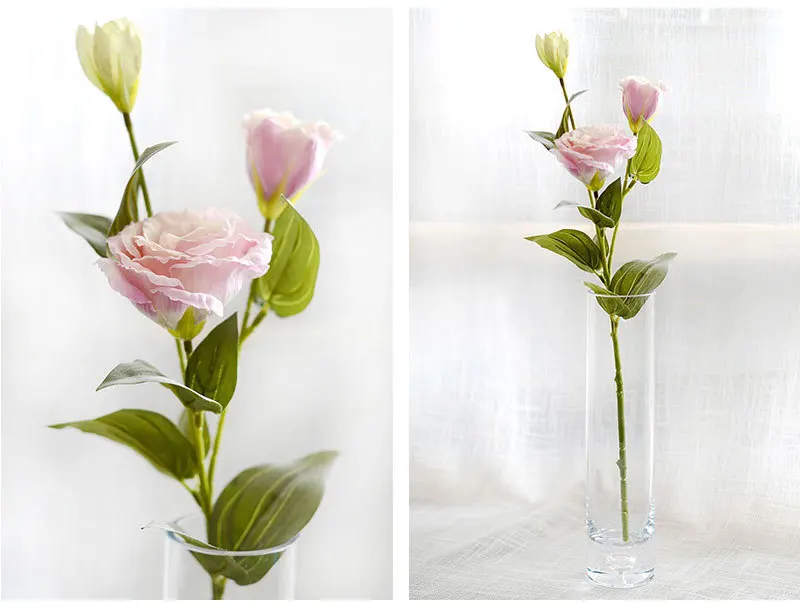 3 шт./лот Eustoma Искусственный шелк цветок дома окно аксессуар для балконов фотографии фоны Platycladus orientalis