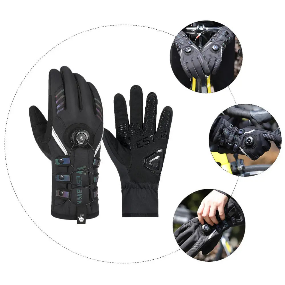 

1 Pair Outdoor Waterproof Full Cover Riding Warm Mitt for Men