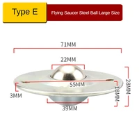 4 pcslot large size steelnylon flying saucer type cattle eye ball wheel conveyor universal robot hardware