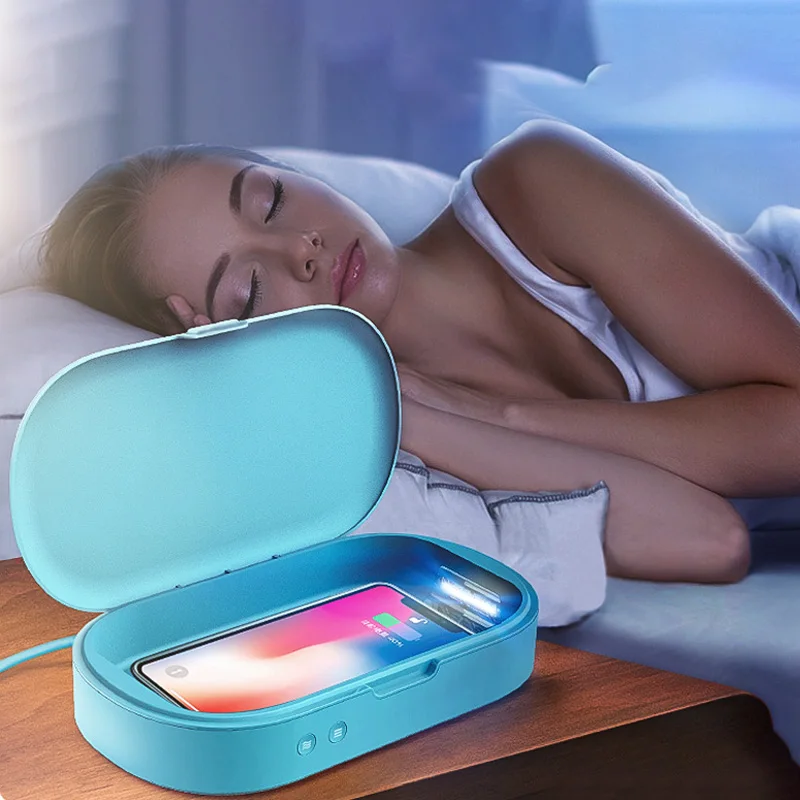 

Multi-Use Wireless Charger Aromatherapy Hub With Portable UV Smartphone Sanitizer For Smartphone watches ring earphones