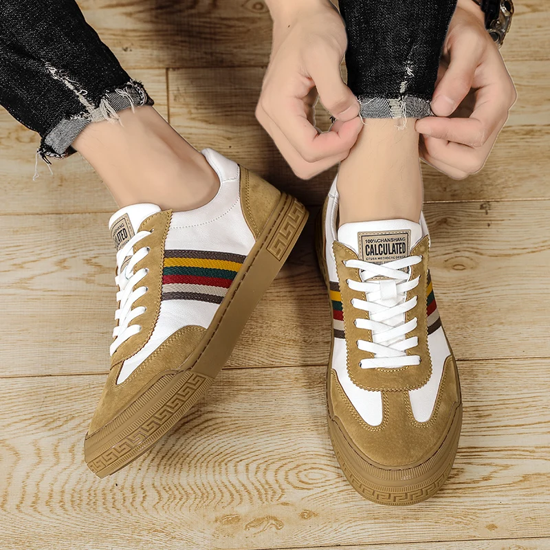 

Fashion Sport Sneakers Streetwear Shoes Men's Fashion Causal For Men Casual Leather Stylish Trend Leisure Breathable Sneakers