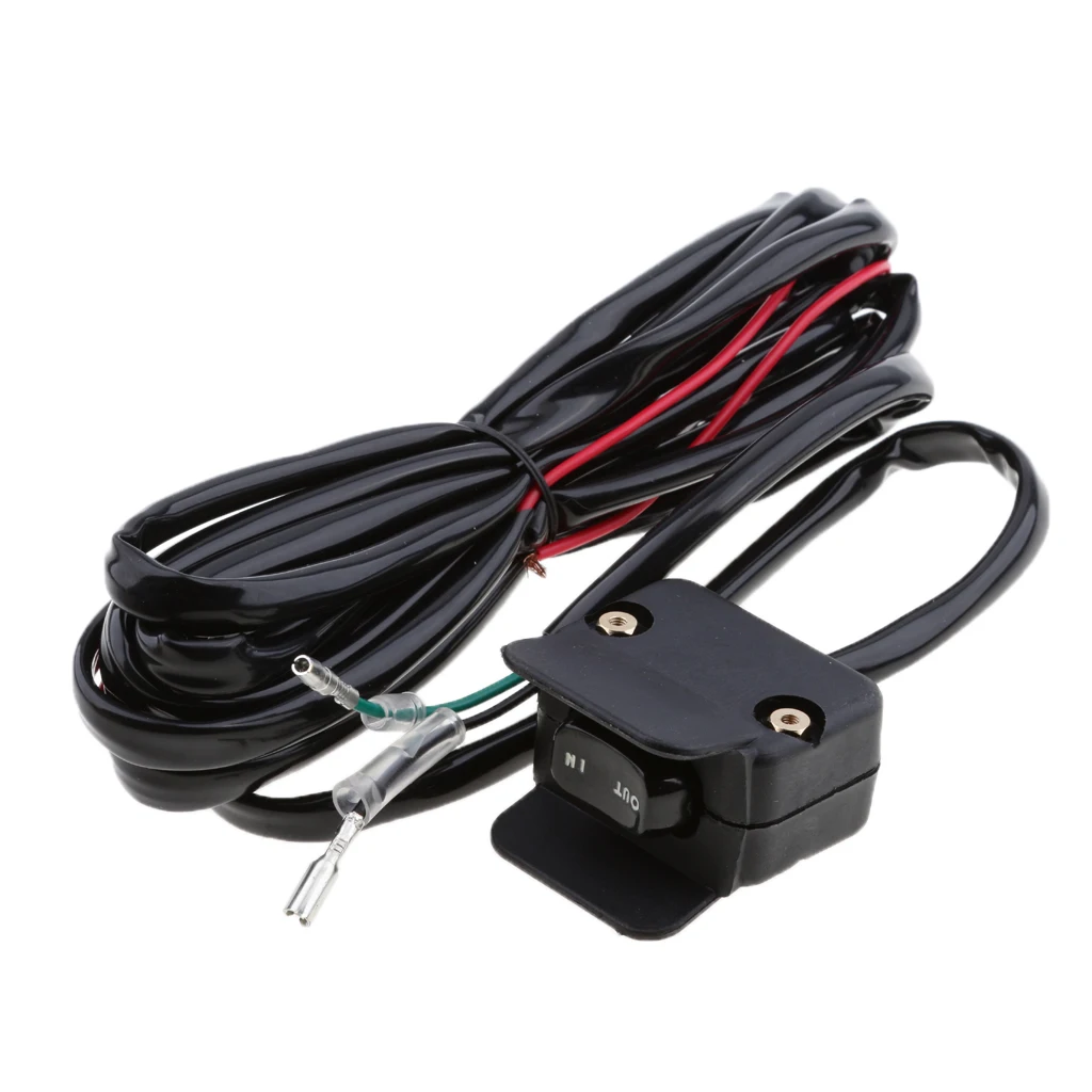 

Thumb Rocker Switch Mounted Handlebar Universal Cables Atv Utv