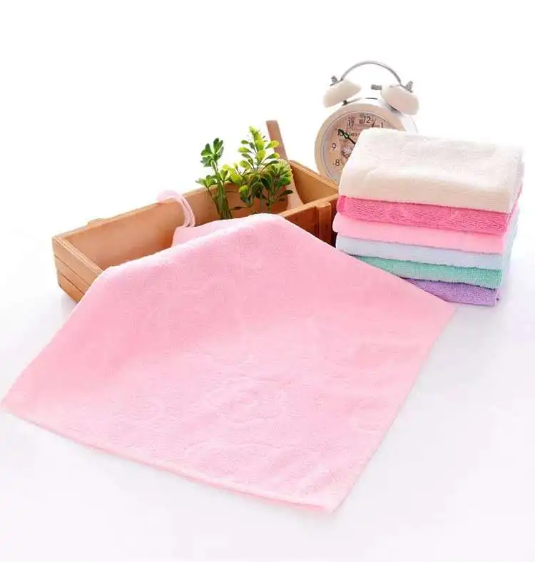 

2021 new high quality face towel solid color towel