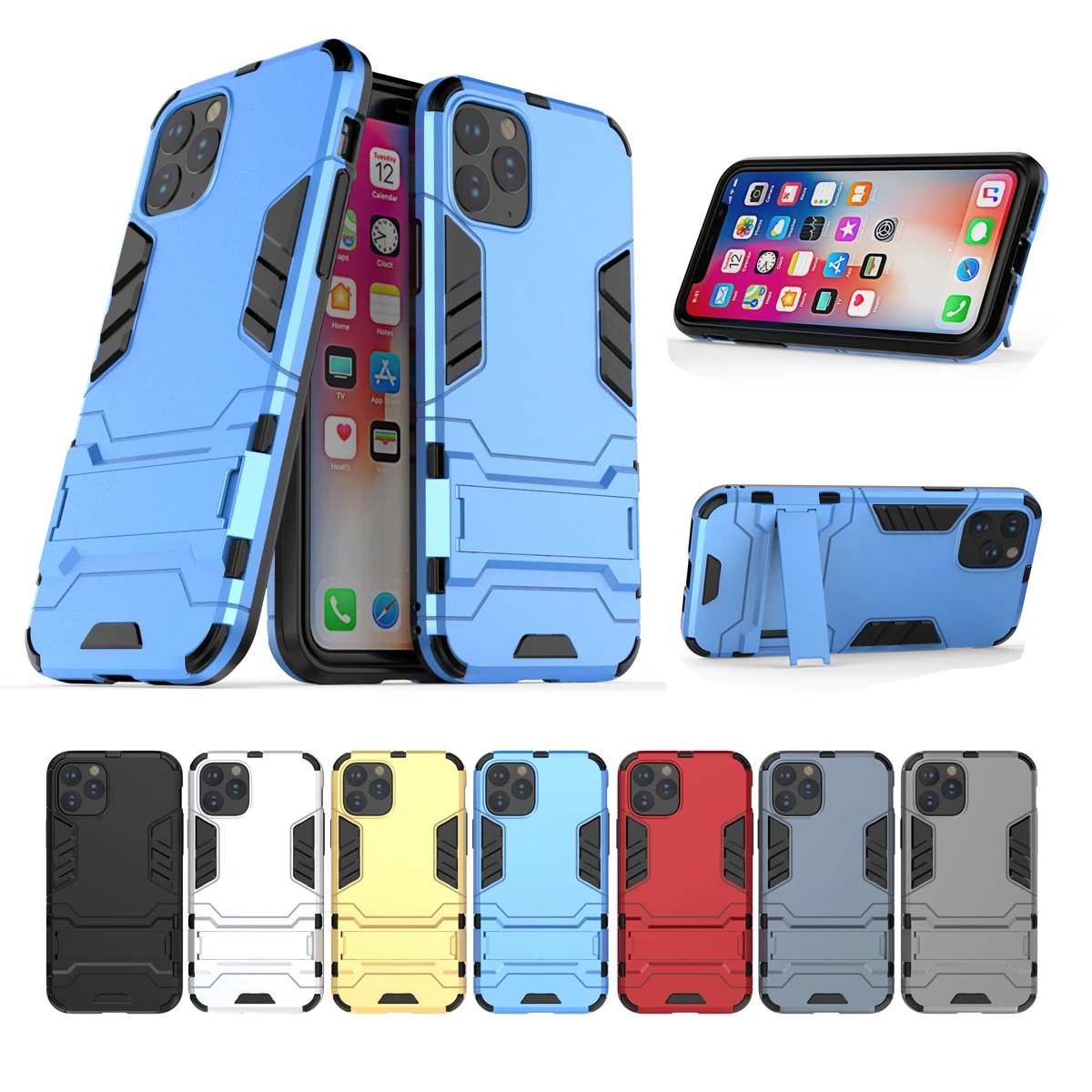 Умный зеркальный чехол с откидной подставкой для iPhone 11 Pro, роскошный кожаный чехол для телефона iPhone X XS Max XR 6 7 8 Plus 5 5S SE