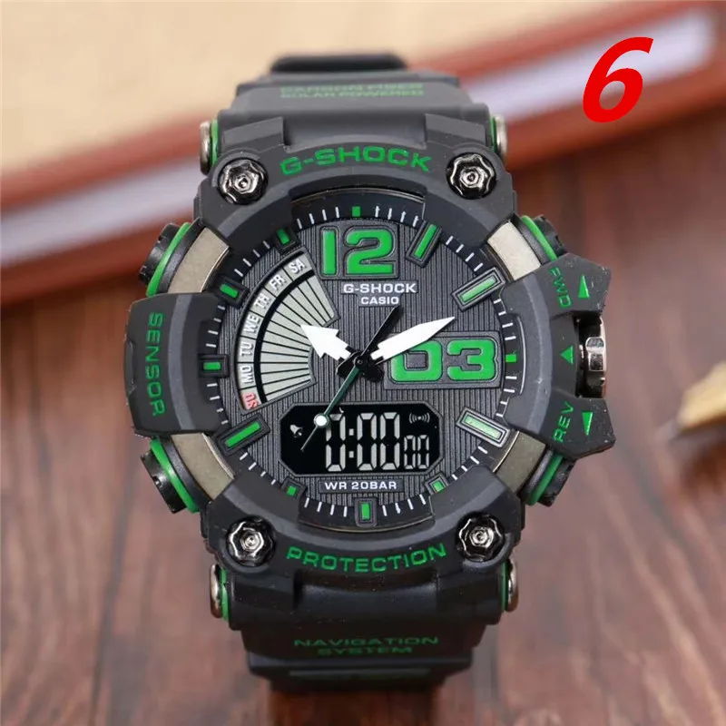 

Luxury brand watch Fashion G Style Mens Sports Watches LED Dual Display Water Resistant Analog Quartz Bracelet Wristwatches