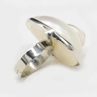 new style natural stone shell ring adjustable snail shaped gossip unisex for love romantic birthday jewelry gift