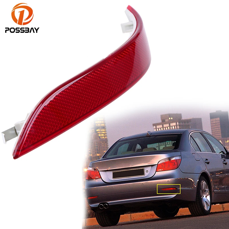 Автомобильные наклейки POSSBAY на передний и задний бампер для BMW 5 серии E60 седан