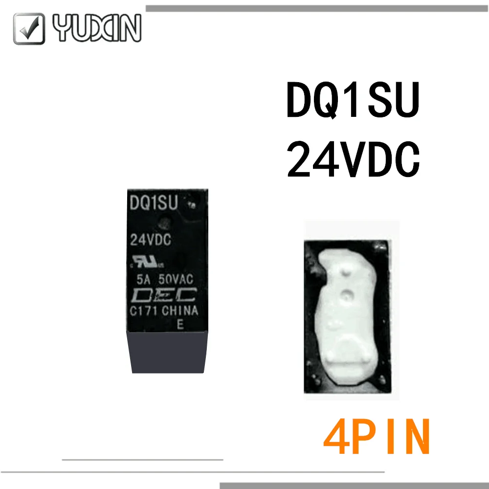 5 шт./партия реле DQ1SU 12VDC 24VDC DQ1SU-12VDC 12V 24V 4PIN