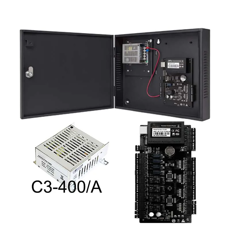 ZKAccess Control Kits Magnetic locks 4 Door Cards Reader Access Acccessories System With Power Supply Box | Безопасность и защита