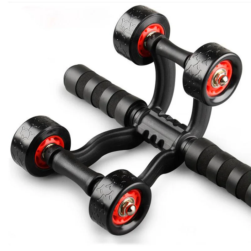 

Four Wheel Abdominal Wheel Bearing Roller Body Building Equipment for Men And Women abdominal fitness machines for home