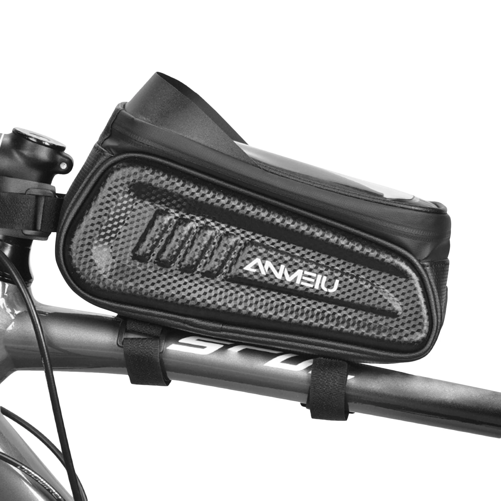 

Bike Front Frame Bag Bicycle Phone Mount Bag Waterproof Hard Shell Touchscreen Bike Top Tube Pouch For Cycling Bike Capable