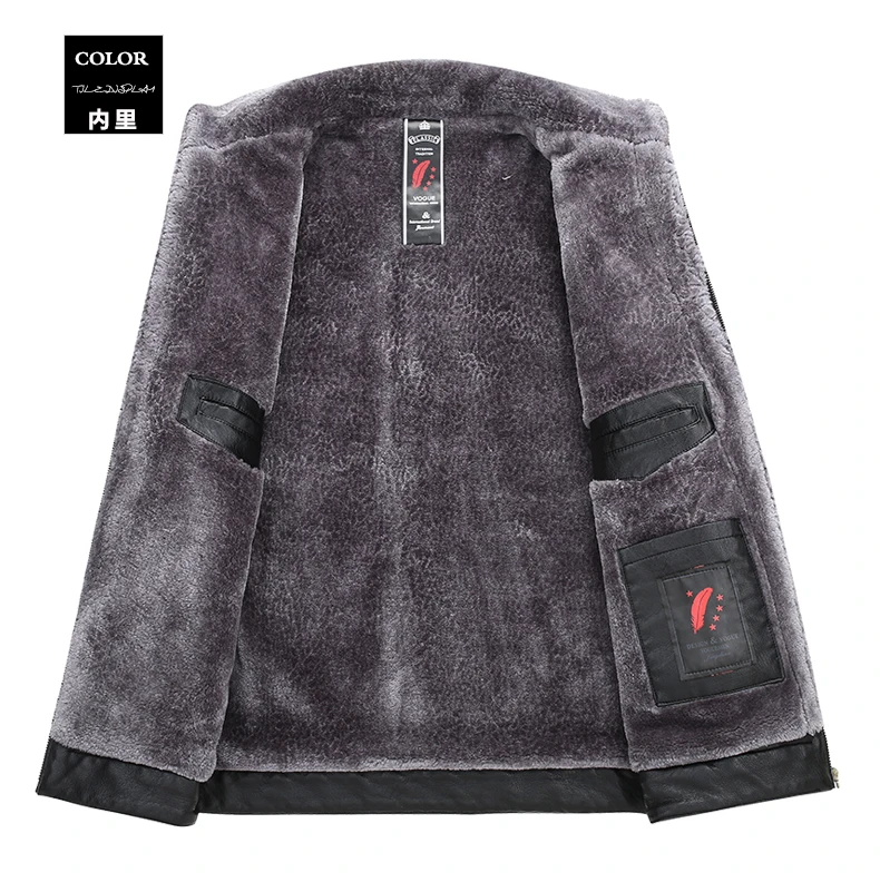 8XL 6X зимняя Роскошная брендовая куртка из натуральной кожи для мужчин, стиль, роскошный воротник с лацканами, мужские кожаные костюмы для мужчин, куртка из овчины