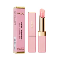 cherry blossoms change and full lip moisturizing flower lipstick temperature color change balm cosmetic makeup tool