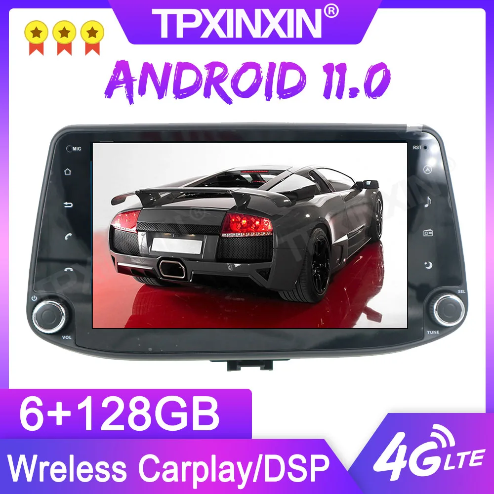 

Android 11 For Hyundai I30 Elantra GT 2012-2016 Car Multimedia Player Headunit Audio Radio GPS Navigation Tape Recorder 6+128G