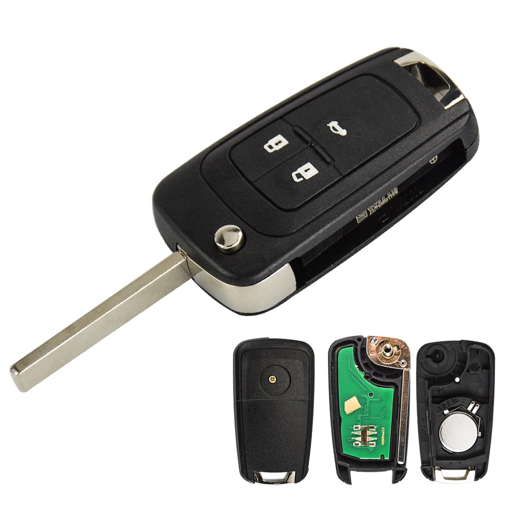 OkeyTech 2/3/4 кнопки 433 МГц ID46 чип дистанционный Автомобильный ключ для OPEL/VAUXHALL Astra J Corsa