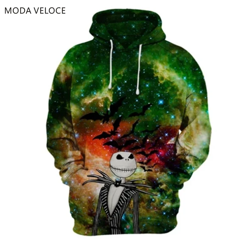 MODAVELOCE улыбающийся Скелет толстовка из полиэстера с шерстью свитшоты Женские