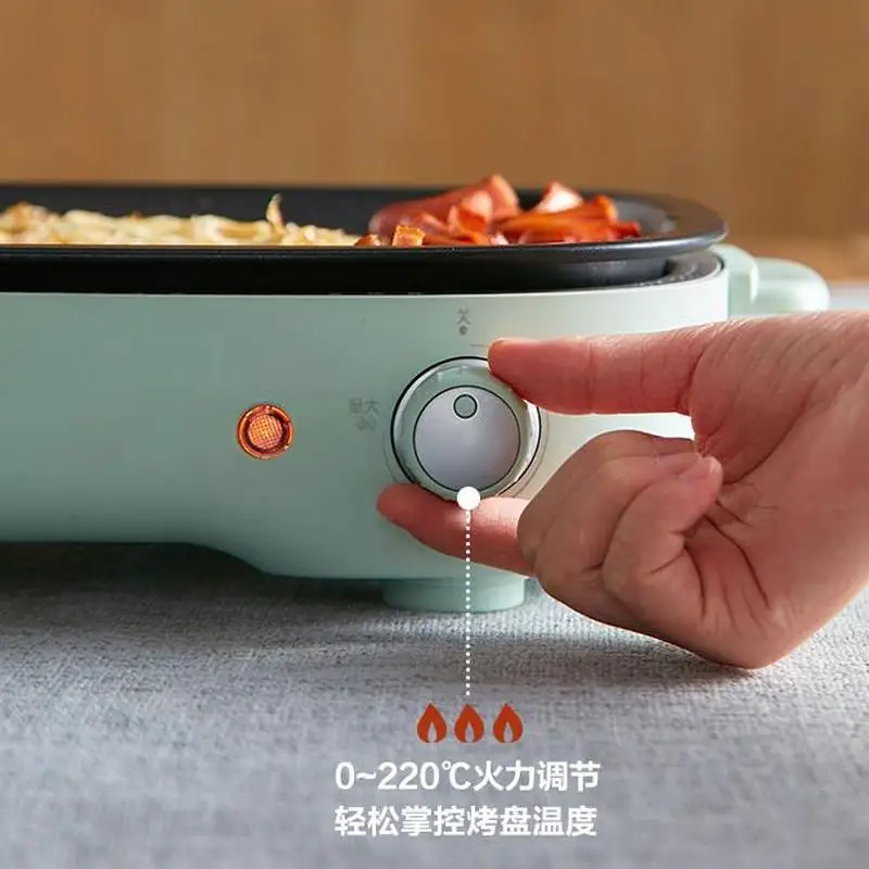 Household Smokeless Grill Indoor Barbecue Pan Electric Baking Grilled Fish Pot Oven Machine | Бытовая техника
