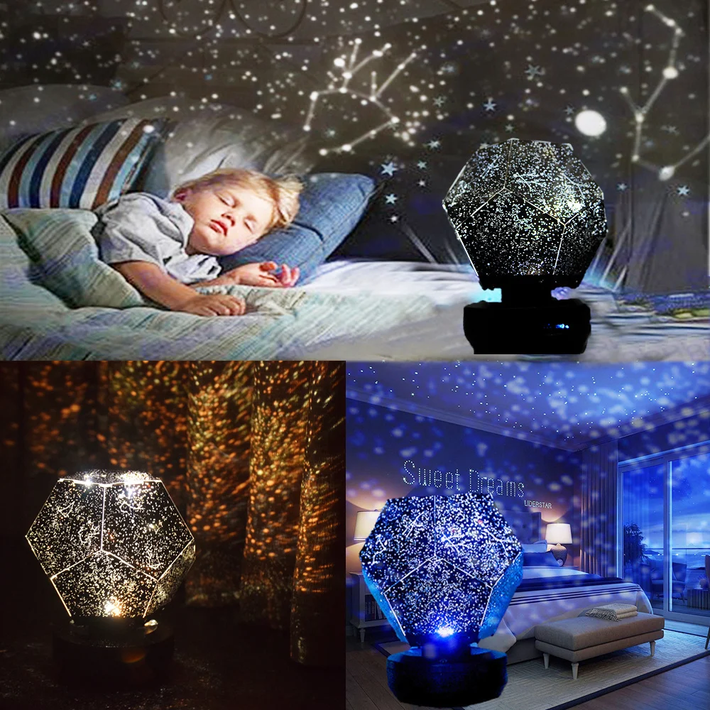 Star Projector Galaxy Lamp Starry Sky Night Light Led Table Lamp Space lighting Room Nightlight Planetar Gift For Children Kids