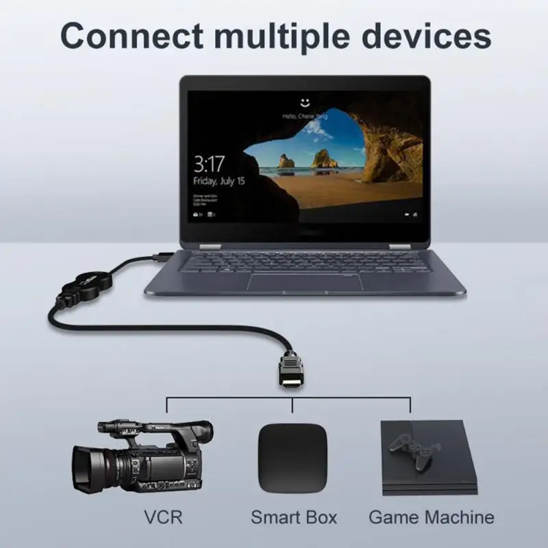 Высокоскоростной портативный игровой рекордер 4K 1080P 60fps с USB на HDMI для ТВ ПК