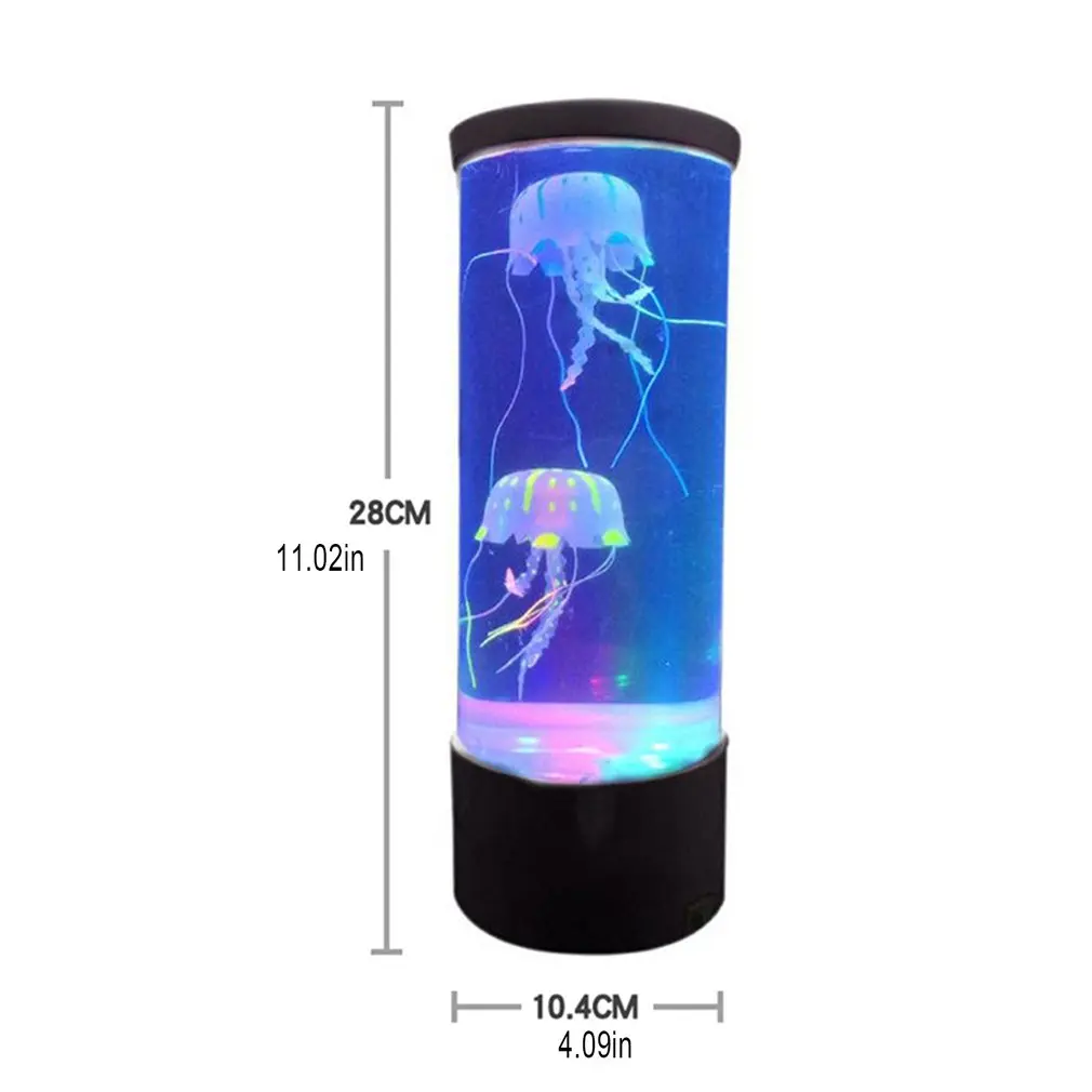 

USB Charging Jellyfish Lamp Led Color Changing Home Decoration Night Light Jellyfish Aquarium Style Led Lamp