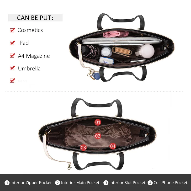 Realer Набор сумок женская сумка сумки на плечо через мессенджеры для девочек