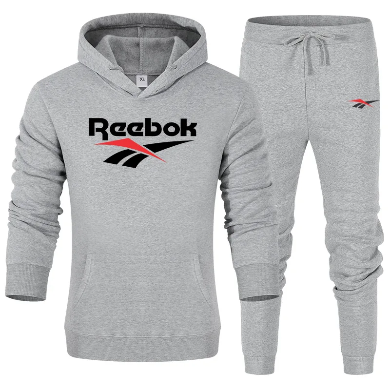 

Sweatpants And Hoodie Set Tracksuit Men Hooded Sweatshirt+Pants Pullover Hoodie Sportwear Suit Casual Men Clothes 2 Pieces Sets