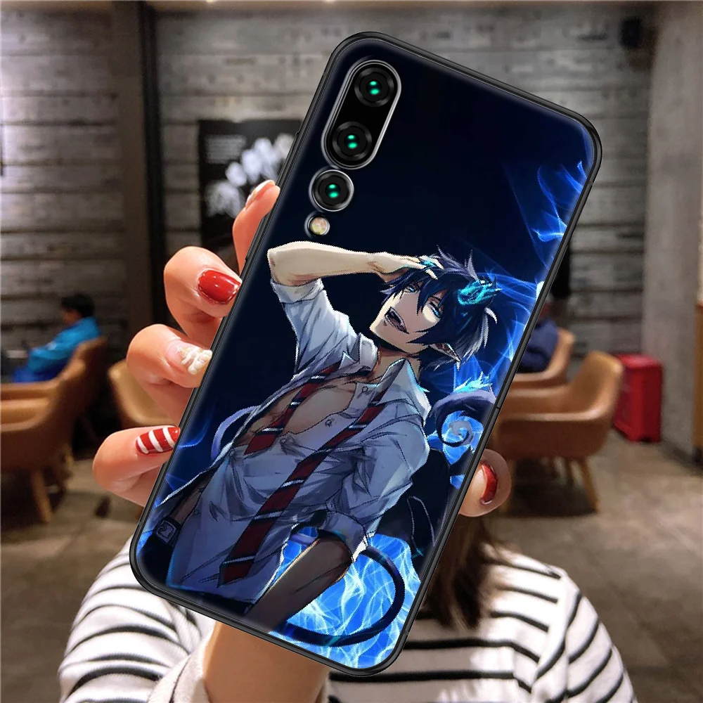 Синий экзорцист аниме чехол для телефона Huawei P Mate P10 P20 P30 P40 10 20 Smart Z Pro Lite 2019 черная