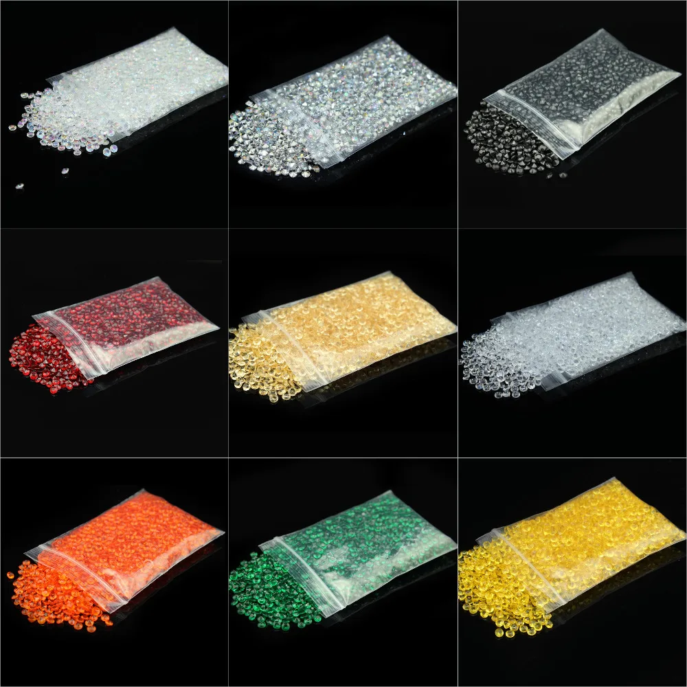 

new Hot Sale 10000pcs 4.2mm Clear Acrylic Diamond For Wedding Party Decoration Confetti Table Scatter Beads