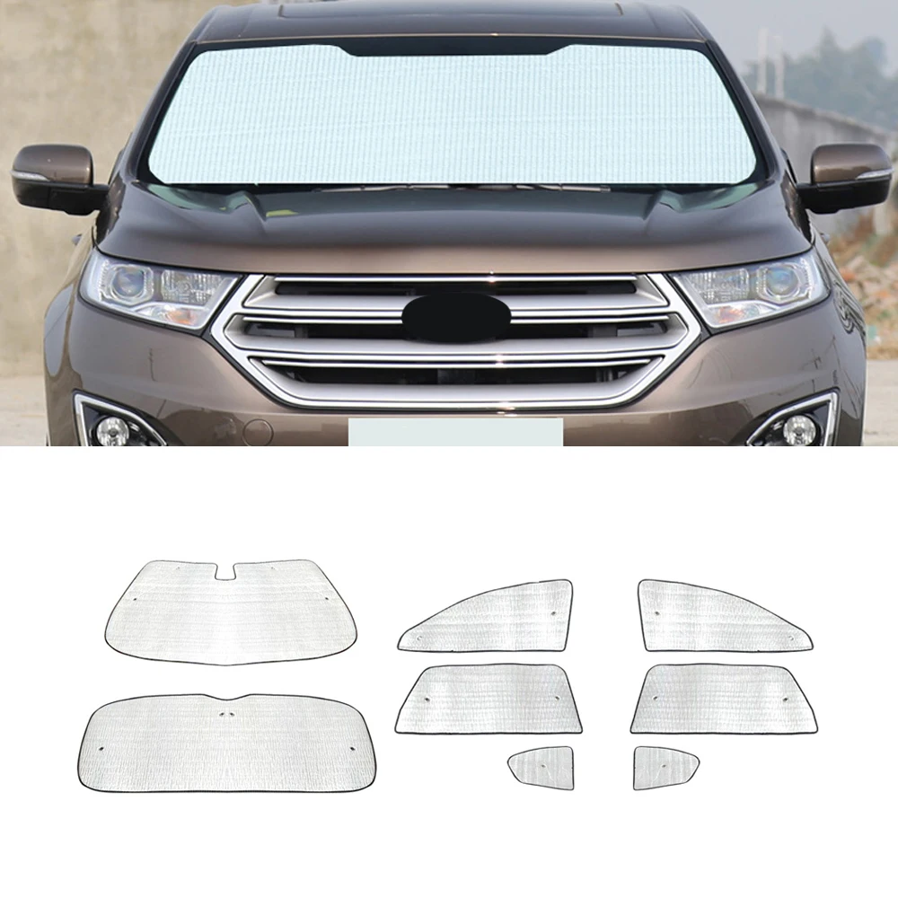 

Солнцезащитный козырек на лобовое стекло для автомобиля Ford Edge 2015-2021, защита от УФ-излучения, один комплект для переднего бокового окна, аксе...