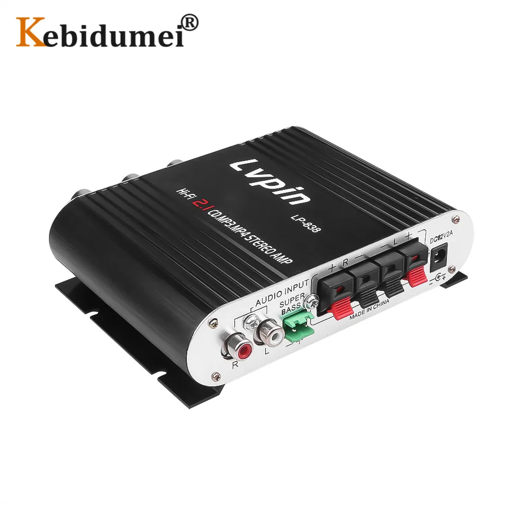 12V 20W HiFi Power Amplifiers CES FOR LVPIN Stereo Home Audio Digital Sound Amplifier 2.1CH House Super Bass
