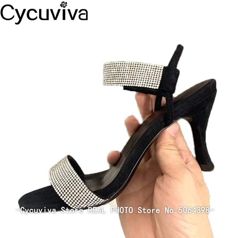 Сандалии-гладиаторы женские на тонком высоком каблуке босоножки с ремешком