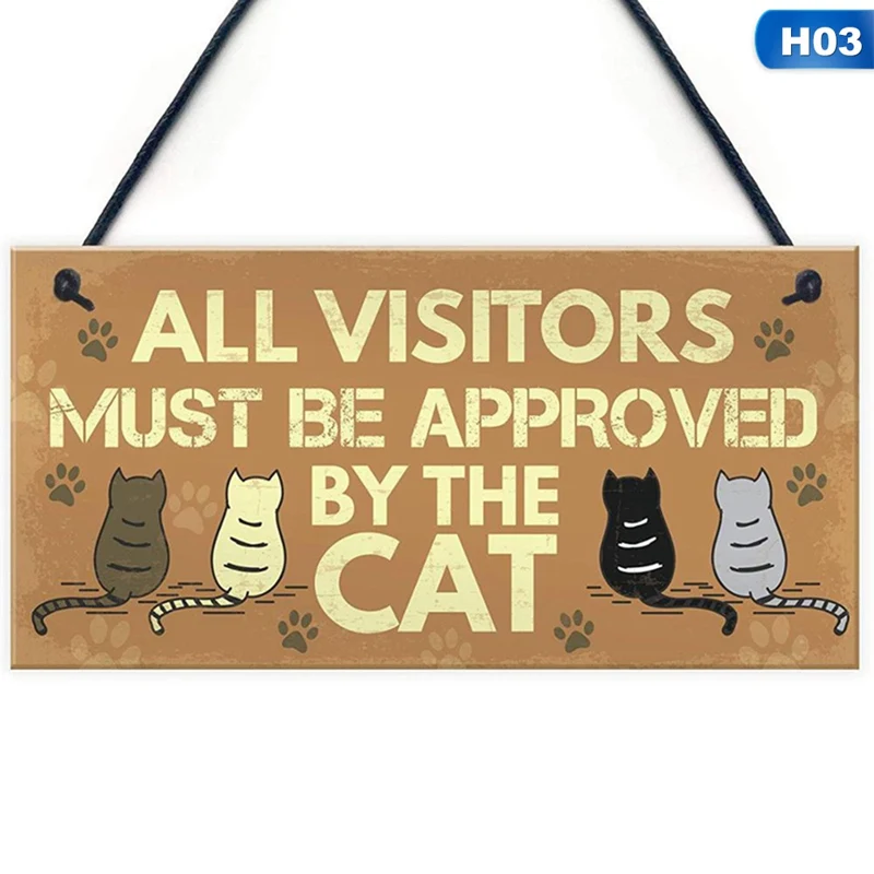 Креативная деревянная бирка для кошек с гравировкой кошачья жизнь лучше тегом