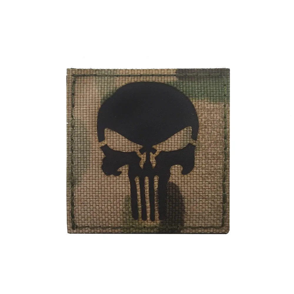 Вышитые военные ИК-нашивки с черепом американский флаг полосатая тактическая