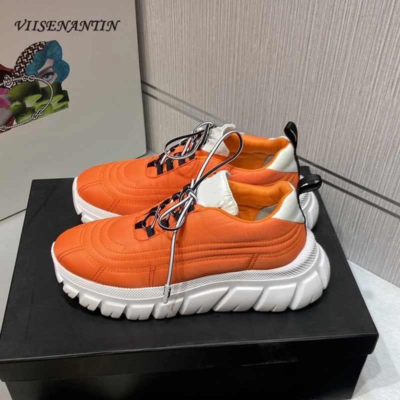 

Trendy All-match Sports Shoes Spring and Summer New Lace-up Thick-soled Increased Non-slip Casual Couple Sneakers