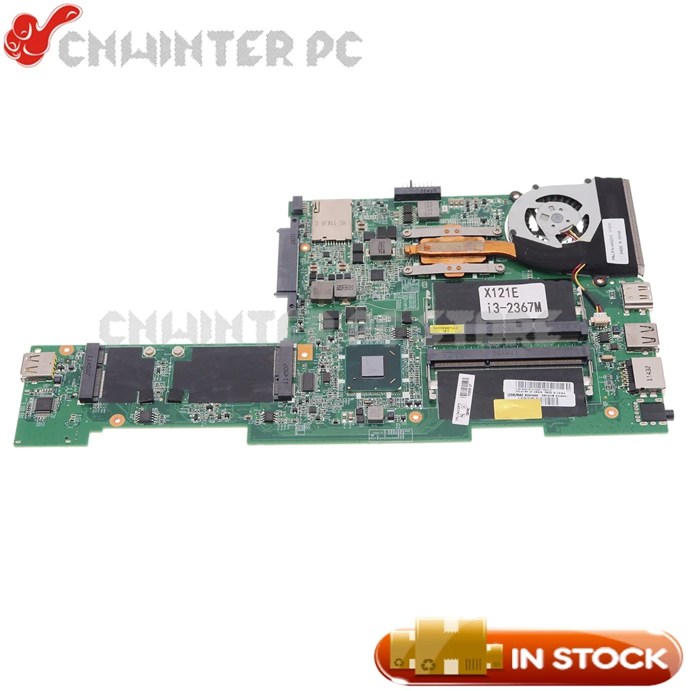 

NOKOTION FRU 04W3367 04W3373 DA0FL8MB8C0 For Lenovo Thinkpad X121E Laptop Motherboard I3-2367M CPU With Heatsink Fan