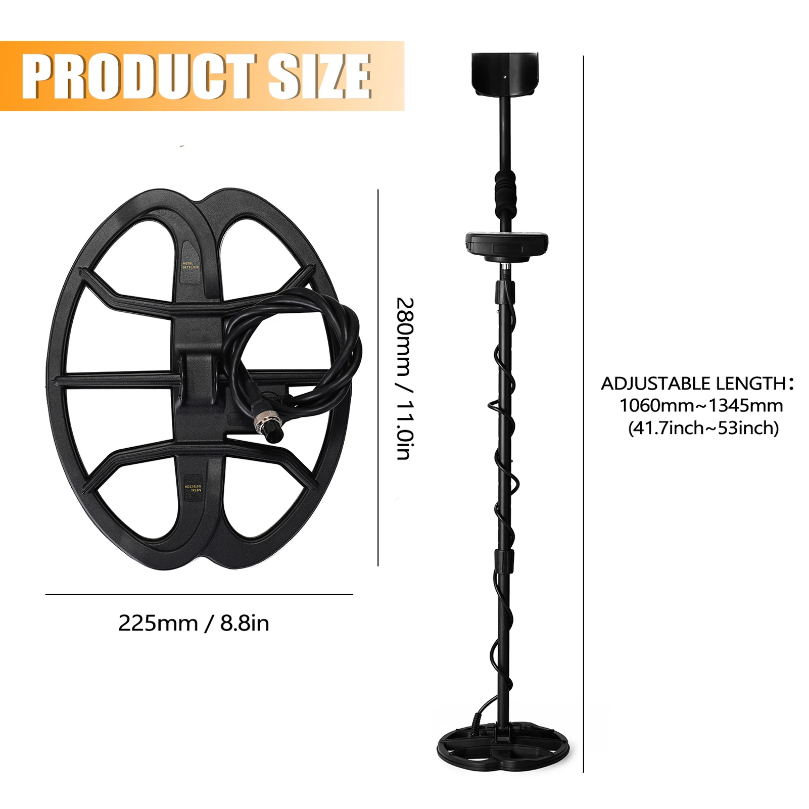

TC-800 Underground Metal Detector LCD Treasure Finder Easy To Install Metal Detector TC 800 Upgrade Gold Treasure Detectors