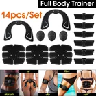 Электрический стимулятор мышц EMS тренажер для пресса ABS стимулятор ягодицы тренажер для бедер здания тела вибрации Фитнес массажер