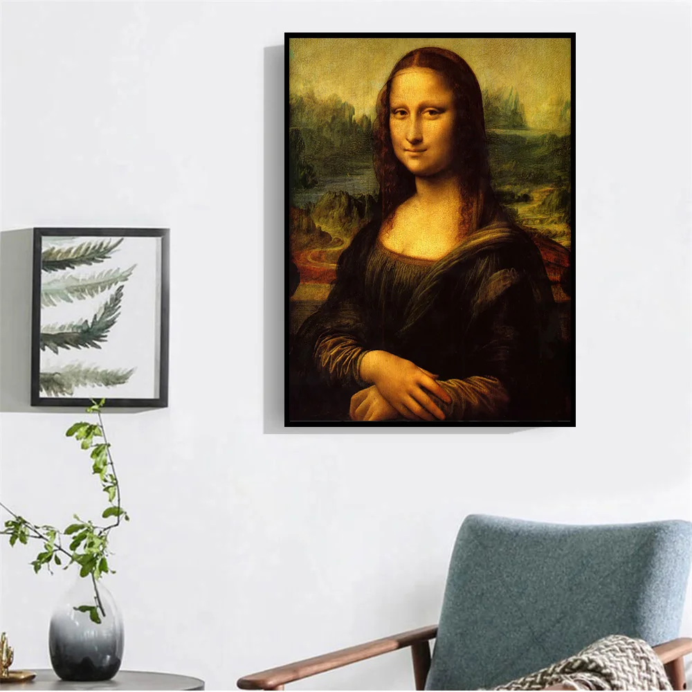 Картина маслом по номерам Мона Лиза рисование на холсте ручная роспись искусство