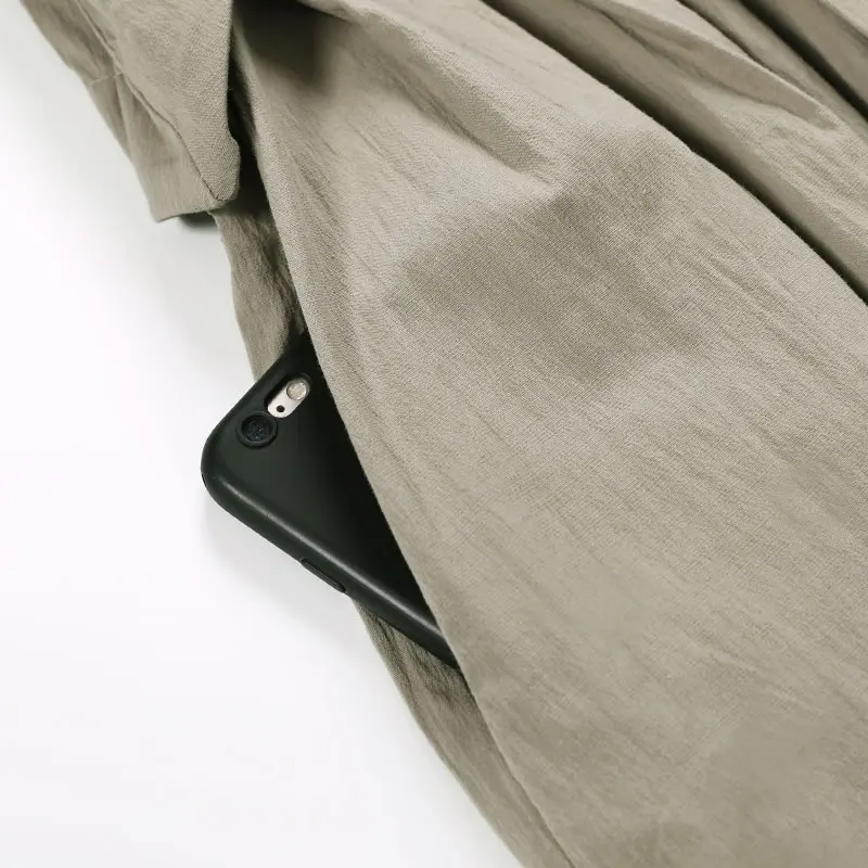 Женское плиссированное платье XITAO однотонное свободное до середины икры без