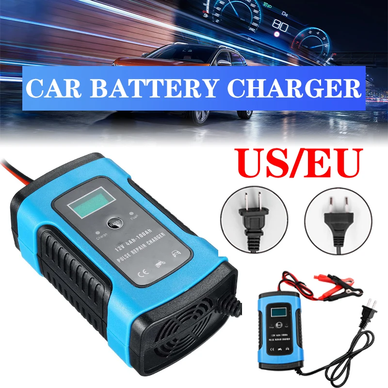 12 V Volt 6 A AMP LCD Smart Fast Car Battery Charger For Auto Motorcycle Lead-Acid AGM GEL Batteries Intelligent Charging 12 V Volt 6 A AMP LCD Smart Fast Car Battery Charger For Auto Motorcycle Lead-Acid AGM GEL Batteries Intelligent Charging