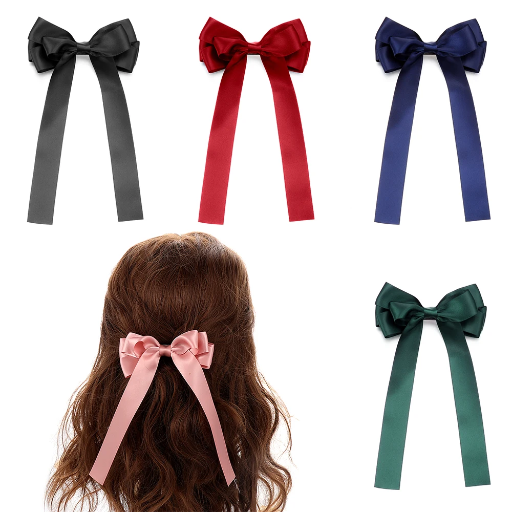 Женская лента с бантом завязки для волос заколки Бабочка бант Шпилька аксессуары