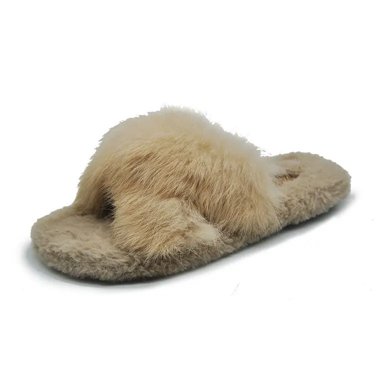 1 Natural Sheepskin Winter Warm Fur Slippers Women Home Shoes Indoor Slipper Luxury Wool Slippers Woman Casual Slippers - Цвет: 1