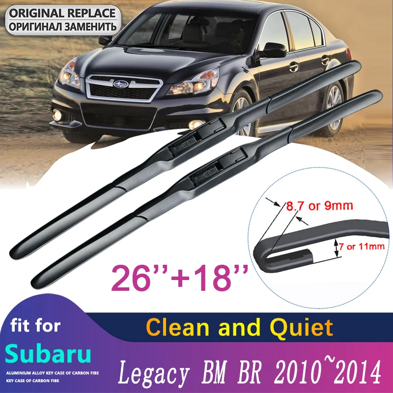 

for Subaru Legacy BM BR 2010 2011 2012 2013 2014 Car Wiper Blade Front Rear Window Windscreen Windshield Wipers Car Accessories