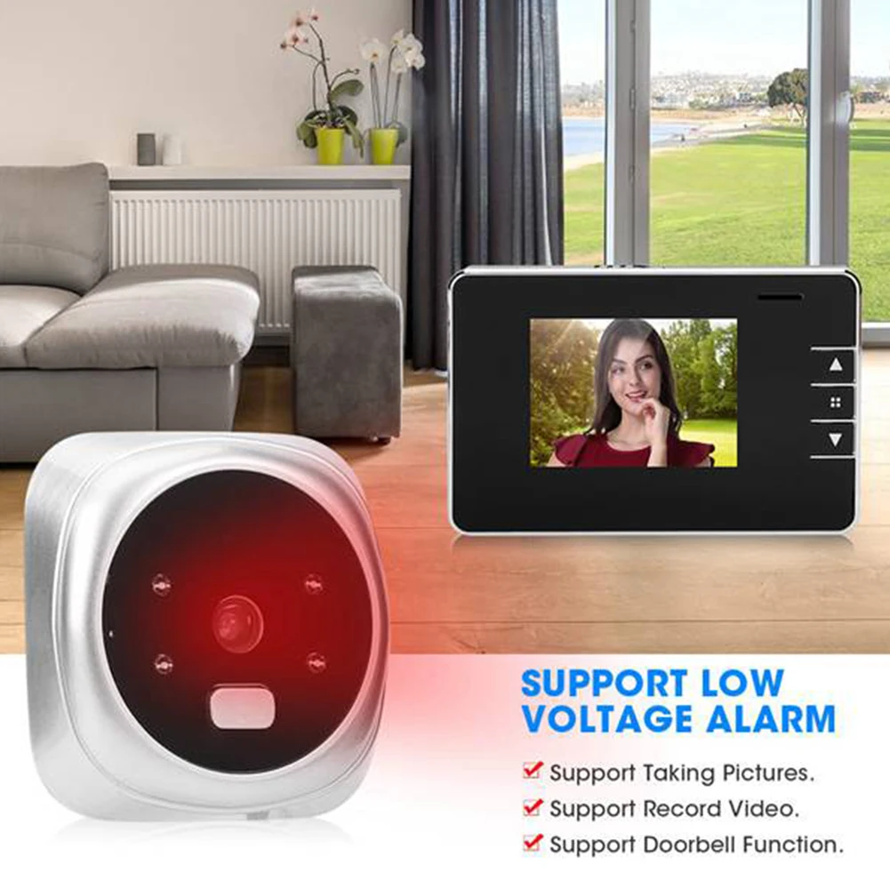 

Peephole Viewer Video Night Vision Digital Video Door Bell Camera Night Vision Viewer Peephole Outdoor Door Eye