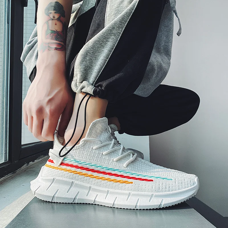 Модная летняя модель повседневная мужская обувь на открытом воздухе Удобные