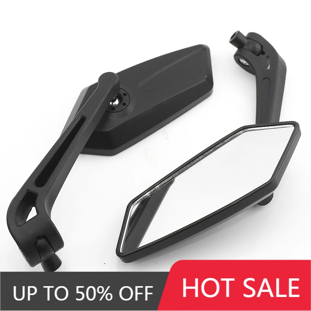 

8mm 10mm Motorcycle Rear View Mirrors Rotatable HD Vision Motocross Side Mirrors Rearview Mirrors For honda kawasaki Accessories